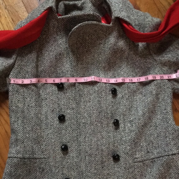 Vintage Montello wool trench coat with scarf - Picture 6 of 11